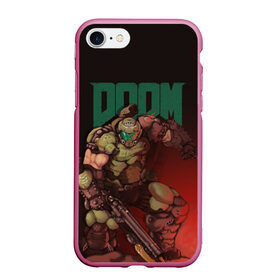 Чехол для iPhone 7/8 матовый с принтом Doom , Силикон | Область печати: задняя сторона чехла, без боковых панелей | Тематика изображения на принте: doom | doom 2016 | doom 2020 | doom eternal | doomguy | дум | дум 2020 | дум вечен | дум етернал | дум этернал | думгай