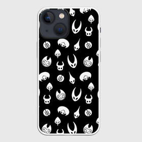 Чехол для iPhone 13 mini с принтом Hollow Knight ,  |  | grimm | hallounest | heart of nightmare | hollow knight | hornet | knight | quirrell | silksong | гримм | квиррел | рыцарь | халлоунест | холлоу найт | хорнет