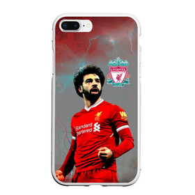 Чехол для iPhone 7Plus/8 Plus матовый с принтом Mohamed Salah , Силикон | Область печати: задняя сторона чехла, без боковых панелей | mohamed salah | англия | ливер | ливерпуль | мохаммед салах | салах | футбол