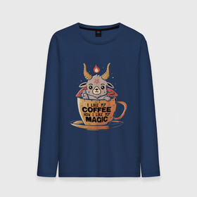 Мужской лонгслив хлопок с принтом Magic Coffee , 100% хлопок |  | coffee | evil | magic | prints | зло | картинки | кофе | магия | майки | мем | мода | прикол | принты | стиль | тренд | футболки | яркие | яркость