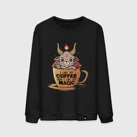 Мужской свитшот хлопок с принтом Magic Coffee , 100% хлопок |  | coffee | evil | magic | prints | зло | картинки | кофе | магия | майки | мем | мода | прикол | принты | стиль | тренд | футболки | яркие | яркость