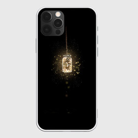 Чехол для iPhone 12 Pro Max с принтом Банка со светлячками , Силикон |  | банка | гирлянда | свет | светлячок | цепочка