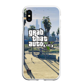 Чехол для iPhone XS Max матовый с принтом GRAND THEFT AUTO 5 , Силикон | Область печати: задняя сторона чехла, без боковых панелей | grand theft auto 2 | grand theft auto 3 | grand theft auto v | grand theft auto: san andreas | grand theft auto: vice city | gta 1 | gta 2 | gta 3 | gta 4 | gta 5 | gta online | gta v | город | игры