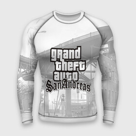 Мужской рашгард 3D с принтом GTA SanAndreas ,  |  | grand theft auto 2 | grand theft auto 3 | grand theft auto v | grand theft auto: san andreas | grand theft auto: vice city | gta 1 | gta 2 | gta 3 | gta 4 | gta 5 | gta online | gta v | город | игры