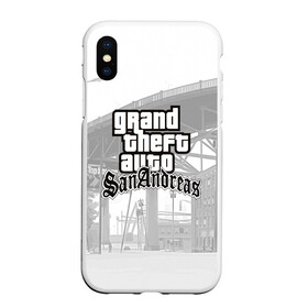 Чехол для iPhone XS Max матовый с принтом GTA SanAndreas , Силикон | Область печати: задняя сторона чехла, без боковых панелей | grand theft auto 2 | grand theft auto 3 | grand theft auto v | grand theft auto: san andreas | grand theft auto: vice city | gta 1 | gta 2 | gta 3 | gta 4 | gta 5 | gta online | gta v | город | игры