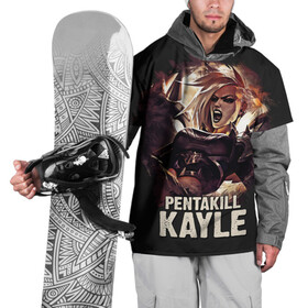 Накидка на куртку 3D с принтом Kayle , 100% полиэстер |  | jinx | kda | league | lol | moba | pentakill | riot | rise | rus | skins | варвик | варус | воин | легенд | лига | лол | маг | стрелок | танк | чемпион