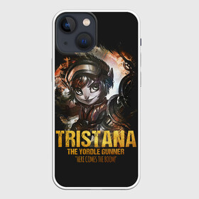 Чехол для iPhone 13 mini с принтом Tristana ,  |  | jinx | kda | league | lol | moba | pentakill | riot | rise | rus | skins | варвик | варус | воин | легенд | лига | лол | маг | стрелок | танк | чемпион