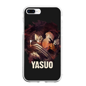 Чехол для iPhone 7Plus/8 Plus матовый с принтом Yasuo , Силикон | Область печати: задняя сторона чехла, без боковых панелей | jinx | kda | league | lol | moba | pentakill | riot | rise | rus | skins | варвик | варус | воин | легенд | лига | лол | маг | стрелок | танк | чемпион