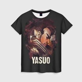 Женская футболка 3D с принтом Yasuo , 100% полиэфир ( синтетическое хлопкоподобное полотно) | прямой крой, круглый вырез горловины, длина до линии бедер | jinx | kda | league | lol | moba | pentakill | riot | rise | rus | skins | варвик | варус | воин | легенд | лига | лол | маг | стрелок | танк | чемпион