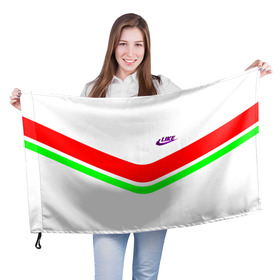 Флаг 3D с принтом LIKE , 100% полиэстер | плотность ткани — 95 г/м2, размер — 67 х 109 см. Принт наносится с одной стороны | like | nike | антибренд | надписи