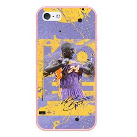 Чехол для iPhone 5/5S матовый с принтом Kobe Bryant , Силикон | Область печати: задняя сторона чехла, без боковых панелей | angeles | bryant | kobe | lakers | los | nba | баскетбольный | клуб