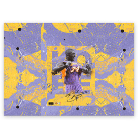 Поздравительная открытка с принтом Kobe Bryant , 100% бумага | плотность бумаги 280 г/м2, матовая, на обратной стороне линовка и место для марки
 | angeles | bryant | kobe | lakers | los | nba | баскетбольный | клуб