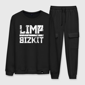 Мужской костюм хлопок с принтом LIMP BIZKIT , 100% хлопок | на свитшоте круглая горловина, мягкая резинка по низу. Брюки заужены к низу, на них два вида карманов: два “обычных” по бокам и два объемных, с клапанами, расположенные ниже линии бедра. Брюки с мягкой трикотажной резинкой на поясе и по низу штанин. В поясе для дополнительного комфорта — широкие завязки | dj lethal | limp bizkit | rock | джон отто | лимп бизкит | майк смит | музыка | роб уотерс | рок | сэм риверс | терри бальзамо | уэс борланд | фред дёрст