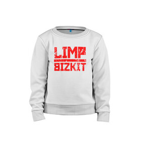 Детский свитшот хлопок с принтом LIMP BIZKIT , 100% хлопок | круглый вырез горловины, эластичные манжеты, пояс и воротник | Тематика изображения на принте: dj lethal | limp bizkit | rock | джон отто | лимп бизкит | майк смит | музыка | роб уотерс | рок | сэм риверс | терри бальзамо | уэс борланд | фред дёрст