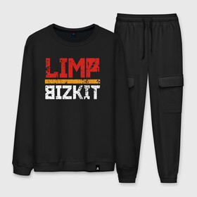 Мужской костюм хлопок с принтом LIMP BIZKIT , 100% хлопок | на свитшоте круглая горловина, мягкая резинка по низу. Брюки заужены к низу, на них два вида карманов: два “обычных” по бокам и два объемных, с клапанами, расположенные ниже линии бедра. Брюки с мягкой трикотажной резинкой на поясе и по низу штанин. В поясе для дополнительного комфорта — широкие завязки | dj lethal | limp bizkit | rock | джон отто | лимп бизкит | майк смит | музыка | роб уотерс | рок | сэм риверс | терри бальзамо | уэс борланд | фред дёрст