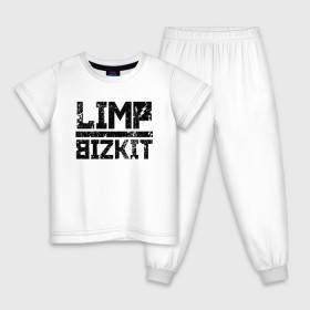 Детская пижама хлопок с принтом LIMP BIZKIT , 100% хлопок |  брюки и футболка прямого кроя, без карманов, на брюках мягкая резинка на поясе и по низу штанин
 | dj lethal | limp bizkit | rock | джон отто | лимп бизкит | майк смит | музыка | роб уотерс | рок | сэм риверс | терри бальзамо | уэс борланд | фред дёрст