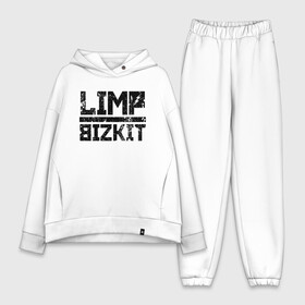 Женский костюм хлопок Oversize с принтом LIMP BIZKIT LOGO | ЛИМП БИЗКИТ ЛОГО (Z) ,  |  | dj lethal | limp bizkit | rock | джон отто | лимп бизкит | майк смит | музыка | роб уотерс | рок | сэм риверс | терри бальзамо | уэс борланд | фред дёрст