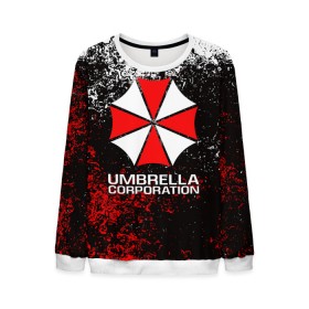 Мужской свитшот 3D с принтом UMBRELLA CORP , 100% полиэстер с мягким внутренним слоем | круглый вырез горловины, мягкая резинка на манжетах и поясе, свободная посадка по фигуре | ada wong | biohazard | leon | nemesis | project resistance | raccoon city | re2 | resident evil 2 | rpd | stars | umbrella | ада вонг | амбрелла | немесис | ужасы