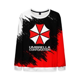 Мужской свитшот 3D с принтом UMBRELLA CORP , 100% полиэстер с мягким внутренним слоем | круглый вырез горловины, мягкая резинка на манжетах и поясе, свободная посадка по фигуре | Тематика изображения на принте: ada wong | biohazard | leon | nemesis | project resistance | raccoon city | re2 | resident evil 2 | rpd | stars | umbrella | ада вонг | амбрелла | немесис | ужасы