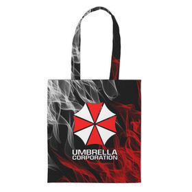 Шоппер 3D с принтом UMBRELLA CORP , 100% полиэстер | Плотность: 200 г/м2; Размер: 34×35 см; Высота лямок: 30 см | ada wong | biohazard | leon | nemesis | project resistance | raccoon city | re2 | resident evil 2 | rpd | stars | umbrella | ада вонг | амбрелла | немесис | ужасы