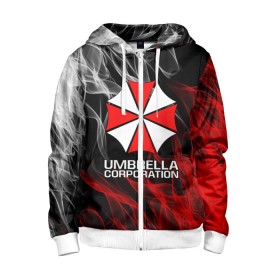 Детская толстовка 3D на молнии с принтом UMBRELLA CORP , 100% полиэстер |  манжеты и пояс оформлены широкой мягкой резинкой, двухслойный капюшон со шнурком для регулировки, спереди карманы и застежка-молния
 | ada wong | biohazard | leon | nemesis | project resistance | raccoon city | re2 | resident evil 2 | rpd | stars | umbrella | ада вонг | амбрелла | немесис | ужасы