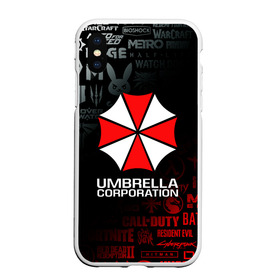 Чехол для iPhone XS Max матовый с принтом RESIDENT EVIL (UMBRELLA CORP) , Силикон | Область печати: задняя сторона чехла, без боковых панелей | ada wong | biohazard | leon | nemesis | project resistance | raccoon city | re | re3 | resident evil | resident evil 3 | rpd | stars | umbrella | ада вонг | амбрелла | немезис | ужасы