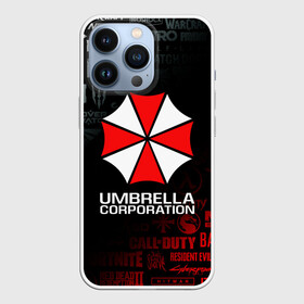 Чехол для iPhone 13 Pro с принтом RESIDENT EVIL (UMBRELLA CORP) ,  |  | Тематика изображения на принте: ada wong | biohazard | leon | nemesis | project resistance | raccoon city | re | re3 | resident evil | resident evil 3 | rpd | stars | umbrella | ада вонг | амбрелла | немезис | ужасы