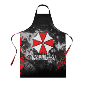 Фартук 3D с принтом UMBRELLA CORP | АМБРЕЛЛА КОРП , 100% полиэстер | общий размер — 65 х 85 см, ширина нагрудника — 26 см, горловина — 53 см, длина завязок — 54 см, общий обхват в поясе — 173 см. Принт на завязках и на горловине наносится с двух сторон, на основной части фартука — только с внешней стороны | ada wong | biohazard | leon | nemesis | project resistance | raccoon city | re2 | resident evil 2 | rpd | stars | umbrella | ада вонг | амбрелла | немесис | ужасы