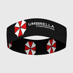 Повязка на голову 3D с принтом Umbrella Corporation ,  |  | апокалипсис | зла | зомби | обитель | твирус