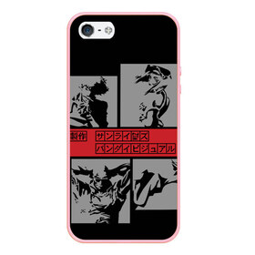 Чехол для iPhone 5/5S матовый с принтом Cowboy Bebop anime , Силикон | Область печати: задняя сторона чехла, без боковых панелей | anime | art | bebop | cowboy | japan | аниме | арт | китай | символы