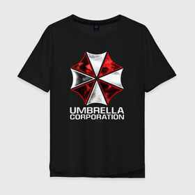 Мужская футболка хлопок Oversize с принтом UMBRELLA CORP , 100% хлопок | свободный крой, круглый ворот, “спинка” длиннее передней части | ada wong | biohazard | leon | nemesis | project resistance | raccoon city | re2 | resident evil 2 | rpd | stars | umbrella | ада вонг | амбрелла | немесис | ужасы