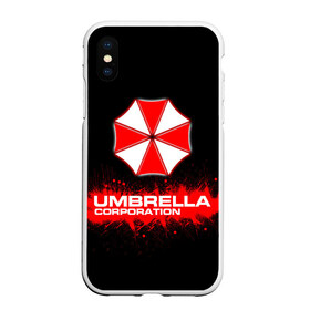 Чехол для iPhone XS Max матовый с принтом Umbrella Corporation , Силикон | Область печати: задняя сторона чехла, без боковых панелей | corporation | umbrella | umbrella corporation | амбрела | амбрелла корпорейшн | военная корпорация | корпорация | фармацевтическая корпорация