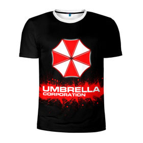 Мужская футболка 3D спортивная с принтом Umbrella Corporation , 100% полиэстер с улучшенными характеристиками | приталенный силуэт, круглая горловина, широкие плечи, сужается к линии бедра | corporation | umbrella | umbrella corporation | амбрела | амбрелла корпорейшн | военная корпорация | корпорация | фармацевтическая корпорация