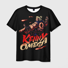 Мужская футболка 3D с принтом Kenny Omega Street Fighter , 100% полиэфир | прямой крой, круглый вырез горловины, длина до линии бедер | kennyomega aew streetfighter