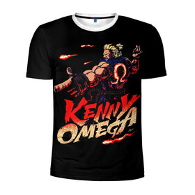 Мужская футболка 3D спортивная с принтом Kenny Omega Street Fighter , 100% полиэстер с улучшенными характеристиками | приталенный силуэт, круглая горловина, широкие плечи, сужается к линии бедра | kennyomega aew streetfighter
