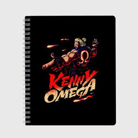 Тетрадь с принтом Kenny Omega Street Fighter , 100% бумага | 48 листов, плотность листов — 60 г/м2, плотность картонной обложки — 250 г/м2. Листы скреплены сбоку удобной пружинной спиралью. Уголки страниц и обложки скругленные. Цвет линий — светло-серый
 | kennyomega aew streetfighter