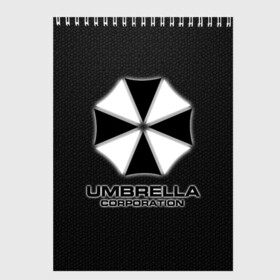 Скетчбук с принтом Umbrella Corporation , 100% бумага
 | 48 листов, плотность листов — 100 г/м2, плотность картонной обложки — 250 г/м2. Листы скреплены сверху удобной пружинной спиралью | corporation | umbrella | umbrella corporation | амбрела | амбрелла корпорейшн | военная корпорация | корпорация | фармацевтическая корпорация