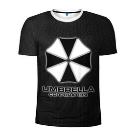 Мужская футболка 3D спортивная с принтом Umbrella Corporation , 100% полиэстер с улучшенными характеристиками | приталенный силуэт, круглая горловина, широкие плечи, сужается к линии бедра | corporation | umbrella | umbrella corporation | амбрела | амбрелла корпорейшн | военная корпорация | корпорация | фармацевтическая корпорация