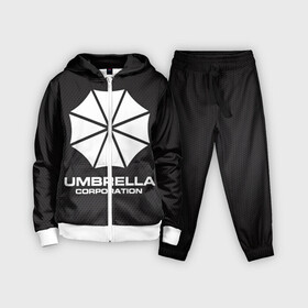 Детский костюм 3D с принтом Umbrella Corporation ,  |  | corporation | umbrella | umbrella corporation | амбрела | амбрелла корпорейшн | военная корпорация | корпорация | фармацевтическая корпорация