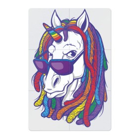 Магнитный плакат 2Х3 с принтом Rasta Unicorn , Полимерный материал с магнитным слоем | 6 деталей размером 9*9 см | bob | bobmarley | dreadlocks | horse | rasta | unicorn | боб марли | дредлок | дредлоки | дреды | единорог | лошадь | раста | растаман | цвет