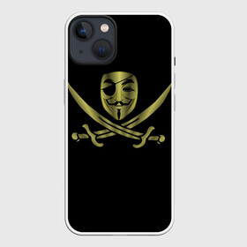 Чехол для iPhone 13 с принтом Анонимус Пират ,  |  | anonymous | v   значит вендетта | анонимус | анонимусы | вендетта | гай фокс | гая фокса | женскую | купить | маска | маска v | мужскую | пират | пирата | с анонимусом | с маской | с пиратом | хакер | хактивизм