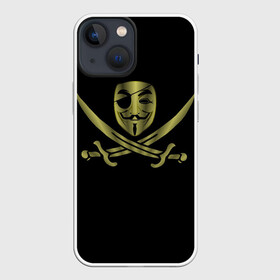 Чехол для iPhone 13 mini с принтом Анонимус Пират ,  |  | anonymous | v   значит вендетта | анонимус | анонимусы | вендетта | гай фокс | гая фокса | женскую | купить | маска | маска v | мужскую | пират | пирата | с анонимусом | с маской | с пиратом | хакер | хактивизм