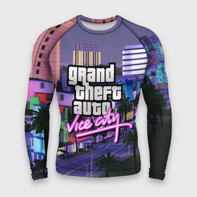 Мужской рашгард 3D с принтом Grand Theft Auto Vice City ,  |  | grand theft auto 2 | grand theft auto 3 | grand theft auto v | grand theft auto: san andreas | grand theft auto: vice city | gta 1 | gta 2 | gta 3 | gta 4 | gta 5 | gta online | gta v | город | игры