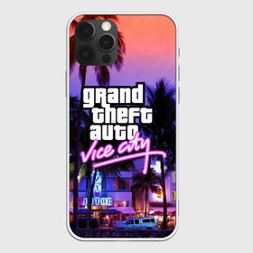 Чехол для iPhone 12 Pro Max с принтом Grand Theft Auto Vice City , Силикон |  | Тематика изображения на принте: grand theft auto 2 | grand theft auto 3 | grand theft auto v | grand theft auto: san andreas | grand theft auto: vice city | gta 1 | gta 2 | gta 3 | gta 4 | gta 5 | gta online | gta v | город | игры