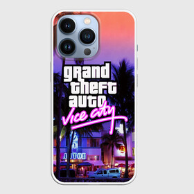 Чехол для iPhone 13 Pro с принтом Grand Theft Auto Vice City ,  |  | Тематика изображения на принте: grand theft auto 2 | grand theft auto 3 | grand theft auto v | grand theft auto: san andreas | grand theft auto: vice city | gta 1 | gta 2 | gta 3 | gta 4 | gta 5 | gta online | gta v | город | игры