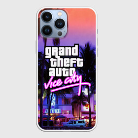 Чехол для iPhone 13 Pro Max с принтом Grand Theft Auto Vice City ,  |  | Тематика изображения на принте: grand theft auto 2 | grand theft auto 3 | grand theft auto v | grand theft auto: san andreas | grand theft auto: vice city | gta 1 | gta 2 | gta 3 | gta 4 | gta 5 | gta online | gta v | город | игры