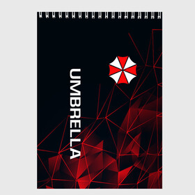 Скетчбук с принтом UMBRELLA CORP , 100% бумага
 | 48 листов, плотность листов — 100 г/м2, плотность картонной обложки — 250 г/м2. Листы скреплены сверху удобной пружинной спиралью | Тематика изображения на принте: ada wong | biohazard | leon | nemesis | project resistance | raccoon city | re2 | resident evil 2 | rpd | stars | umbrella | ада вонг | амбрелла | немесис | ужасы