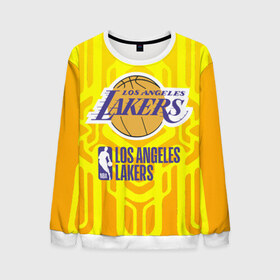 Мужской свитшот 3D с принтом Los Angeles Lakers Bryant 24 , 100% полиэстер с мягким внутренним слоем | круглый вырез горловины, мягкая резинка на манжетах и поясе, свободная посадка по фигуре | 