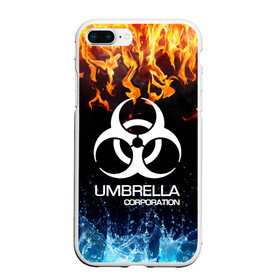 Чехол для iPhone 7Plus/8 Plus матовый с принтом UMBRELLA CORPORATION , Силикон | Область печати: задняя сторона чехла, без боковых панелей | biohazard | biohazard 7 | crocodile | fang | game | hand | monster | new umbrella | resident evil | resident evil 7 | umbrella | umbrella corp | umbrella corporation | zombie | обитель