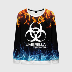 Мужской свитшот 3D с принтом UMBRELLA CORPORATION , 100% полиэстер с мягким внутренним слоем | круглый вырез горловины, мягкая резинка на манжетах и поясе, свободная посадка по фигуре | biohazard | biohazard 7 | crocodile | fang | game | hand | monster | new umbrella | resident evil | resident evil 7 | umbrella | umbrella corp | umbrella corporation | zombie | обитель